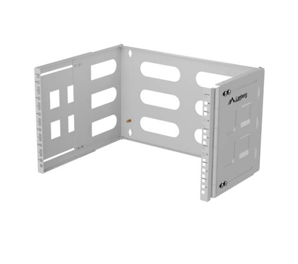 Lanberg FB01-5406-10S 19" 6U SZÉL:497mm MÉLY:400/240mm Max:12kg szürke fali konzol