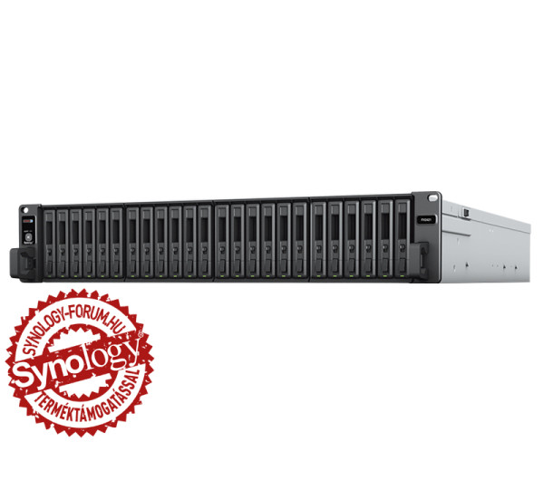 Synology FX2421 24x SSD/HDD lemezes 2U rackbe szerelhető NAS tárhelybővítő + regisztrációs kártya