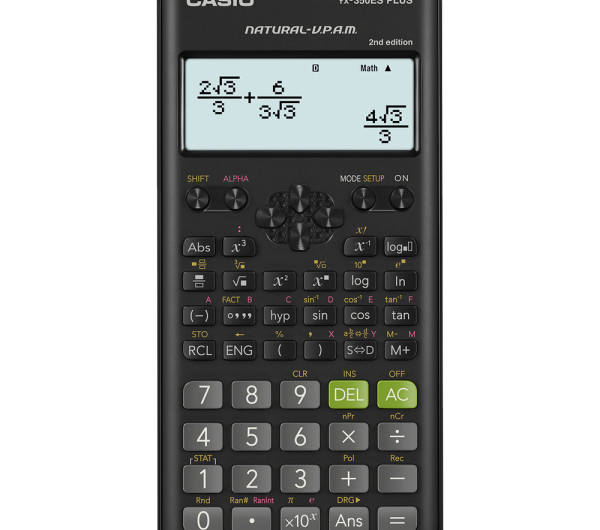 Casio FX 350ES Plus 2 fekete tudományos számológép