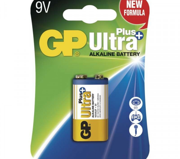 GP 9V Alkaline Ultra Plus elem 1db/cs , GP1604AUP-5U1