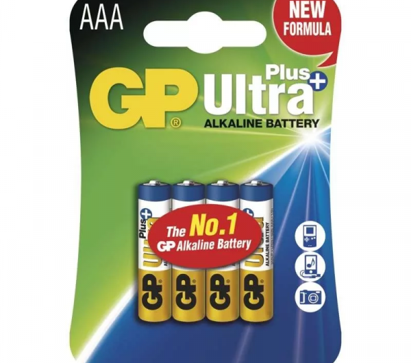 GP AAA Alkaline Ultra Plus mikroceruza elem 4db/csomag GP24AUPMB-2U4 