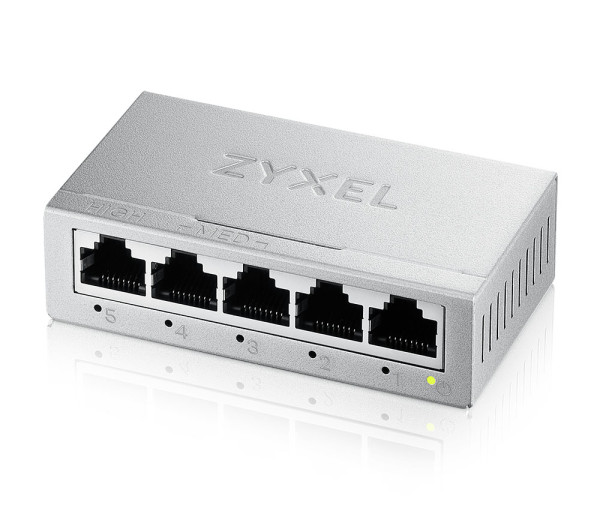 Zyxel GS-105BV5-EU0101F v5 5xGbE LAN port nem menedzselhető asztali Switch