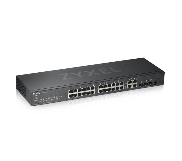 Zyxel GS1920-24V2-EU0101F 24xGbE LAN 4xRJ45/SFP Combo port L2 smart menedzselhető Switch