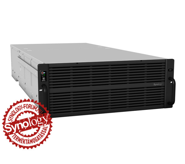Synology High Density HD6500 (64GB) 64x SSD/HDD lemezes 4U rackbe szerelhető NAS + regisztrációs kártya