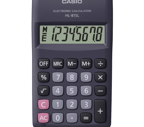Casio HL 815L BK fekete zsebszámológép