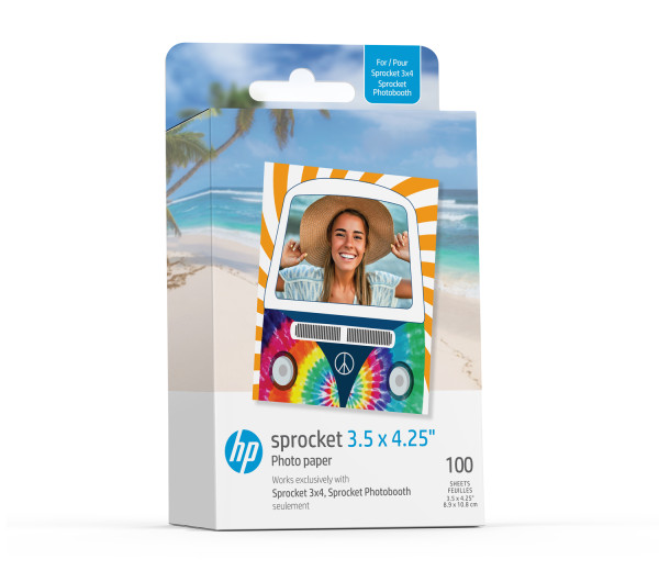 HP Sprocket 3,5x4,25 hüvelykes Zink fotópapír 100 lap