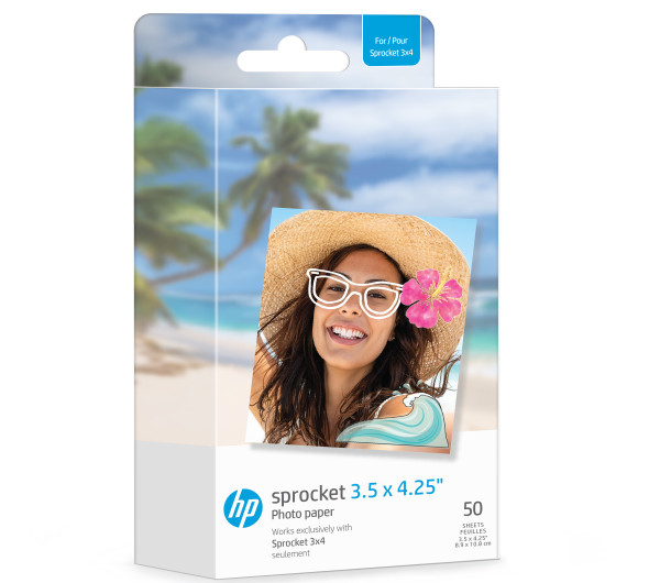 HP Sprocket 3,5x4,25 hüvelykes Zink fotópapír 50 lap
