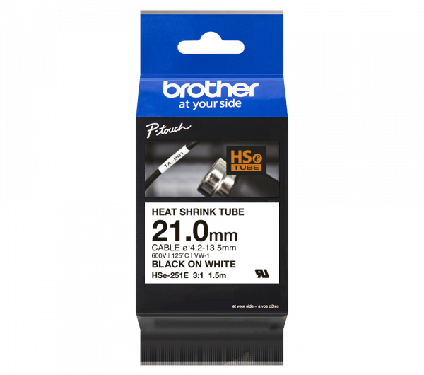 Brother HSe-251E 21 mm széles 1,5 méter hosszú szalagkazetta