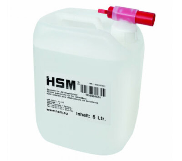 HSM iratmegsemmisítő karbantartó olaj 5 liter