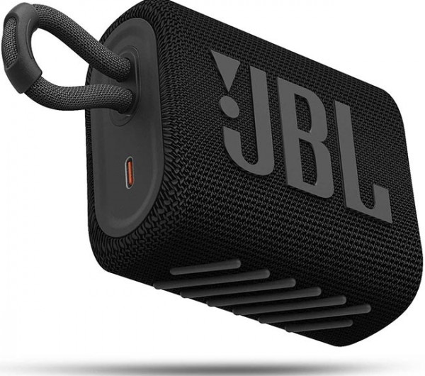 JBL Go 3 bluetooth hangszóró, vízhatlan (fekete)