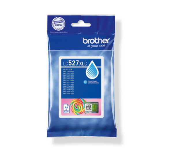Brother LC527XLC Tintapatron Cyan 2.000 oldal kapacitás