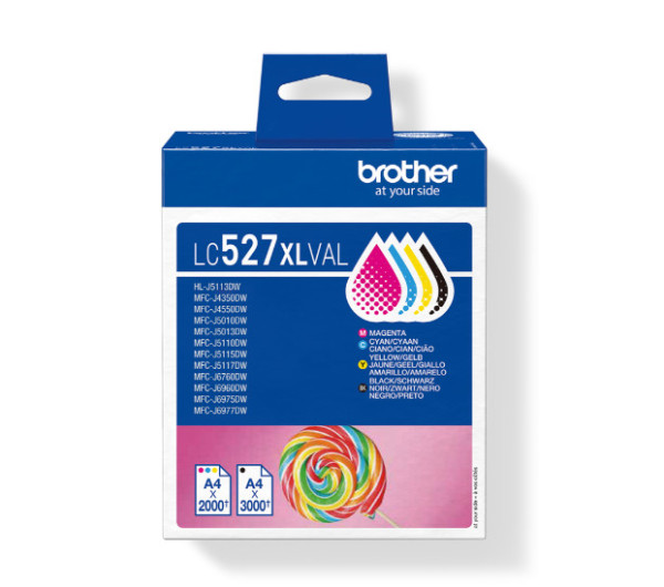 Brother LC527XLBKCMY Tintapatron csomag BKCMY