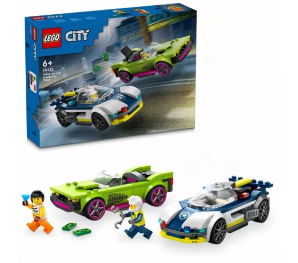 LEGO City Rendőrautó és sportkocsi hajsza (60415)