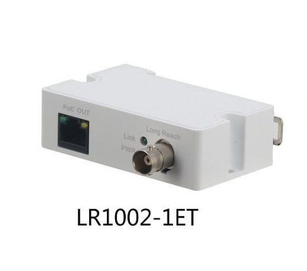 Dahua LR1002-1ET-V3 1x RJ45 10/100, 1x BNC, PoE támogatás Ethernet over Coax (EOC) konverter(adó)