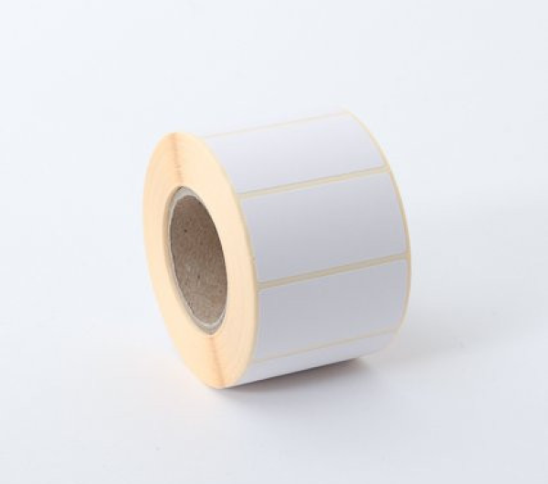 50 mm x 25 mm Műanyag Tekercses etikett címke Fehér (5000 címke/tekercs)