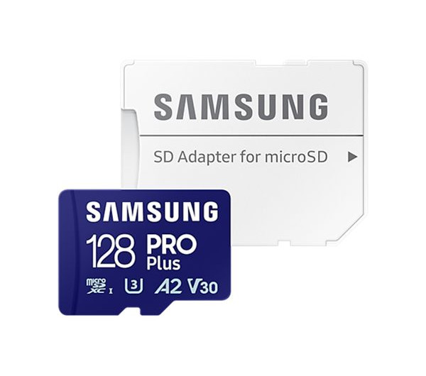 SAMSUNG SD kártya, 128GB, PRO PLUS, Blue Wave