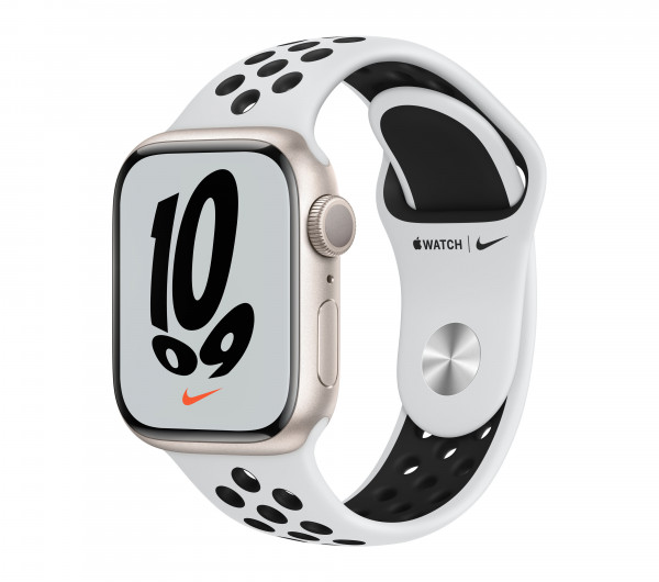Apple Watch Nike S7 GPS 41mm Starl.AluCase-Platin/Black Band