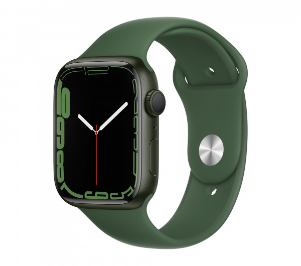 Apple Watch S7 GPS 45mm GreenAluCase-Clover Sport Band