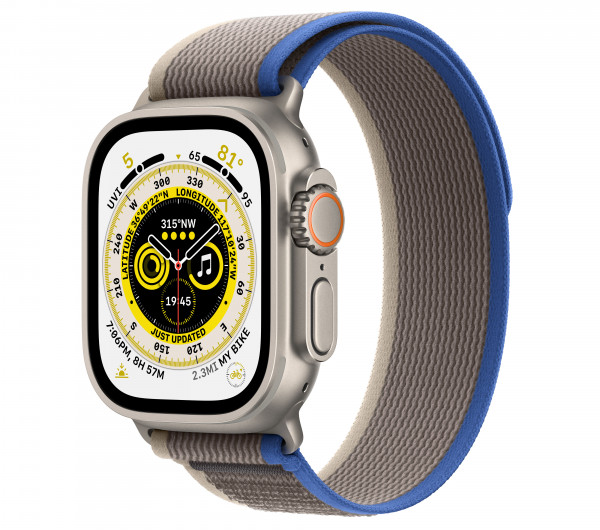 Apple Watch Ultra CELL 49mm TitanCase/Blue/Gray Loop S/M