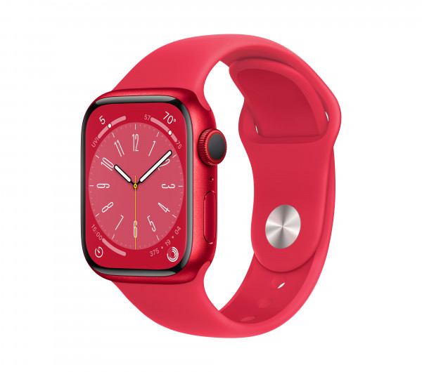 Apple Watch S8 CELL 41mm RED Alu.Case/RED Sp.Band