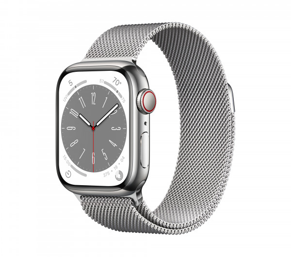 Apple Watch S8 CELL 41mm Silver S.Steel Case/Silver Loop