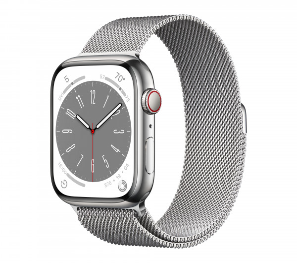 Apple Watch S8 CELL 45mm Silver S.Steel Case/Silver Loop