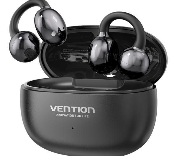 Vention ECHO CLIP A1 Open Ear (clips, fekete), fülhallgató 