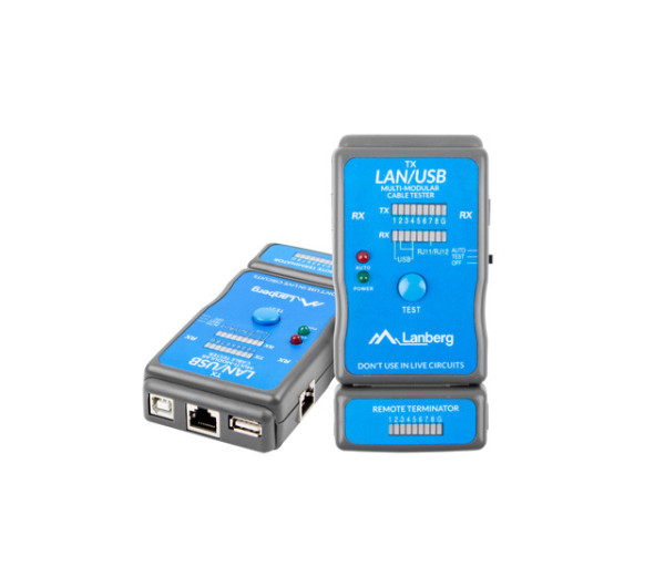 Lanberg NT-0403 RJ45 /RJ11/ USB hálózati kábelteszter
