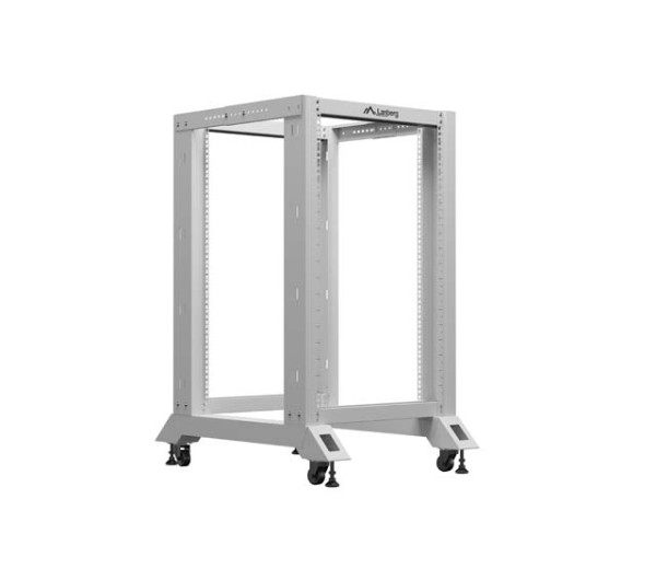 Lanberg OR01-6818-S 19" 18U SZÉL:600mm MÉLY:800mm MAG:981mm lapraszerelt szürke rack keret