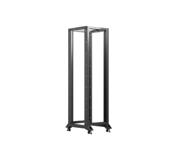 Lanberg OR01-6842-B 19" 42U SZÉL:600mm MÉLY:800mm MAG:2138mm lapraszerelt fekete rack keret