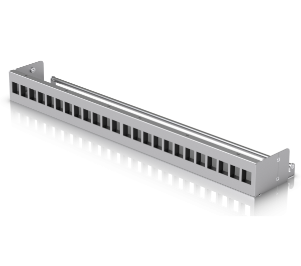 Ubiquiti UACC-RACK-PANEL-PATCH-BLANK-24 19" 1U moduláris ezüst színű üres patch panel