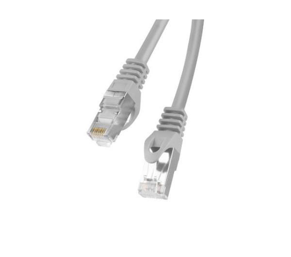 Lanberg PCF6-10CC-0200-S Cat.6 F/UTP PVC CCA AWG26 árnyékolt szürke patch kábel 2m