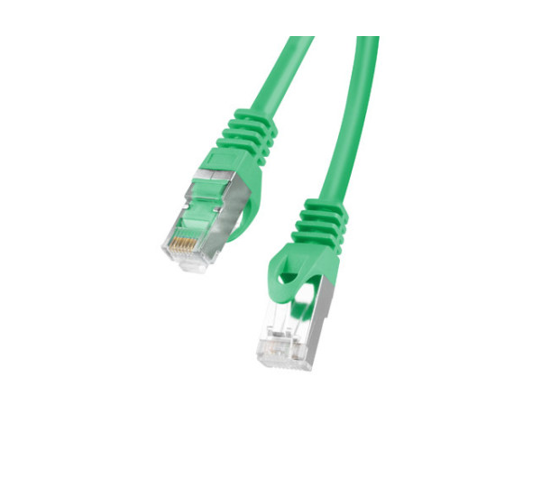 Lanberg PCF6-10CC-0300-G Cat.6 F/UTP PVC CCA AWG26 árnyékolt zöld patch kábel 3m