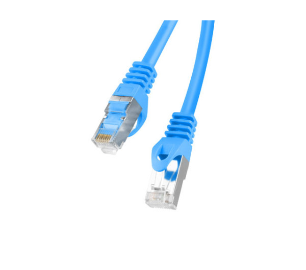 Lanberg PCF6-10CC-1000-B Cat.6 F/UTP PVC CCA AWG26 árnyékolt  kék patch kábel 10m