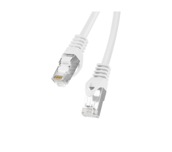 Lanberg PCF6-10CC-1500-W Cat.6 F/UTP PVC CCA AWG26 árnyékolt fehér patch kábel 15m