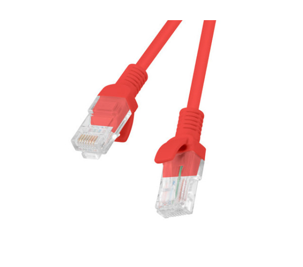 Lanberg PCF6-10CC-3000-R Cat.6 F/UTP PVC CCA AWG26 árnyékolt piros patch kábel 30m