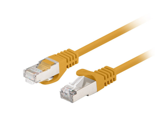 Lanberg PCF6-10CC-3000-Y Cat.6 F/UTP PVC CCA AWG26 árnyékolt sárga patch kábel 30m