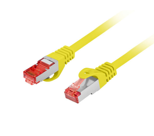 Lanberg PCF6-10CU-0300-Y Cat.6 S/FTP LSZH CU AWG26 árnyékolt sárga patch kábel 3m