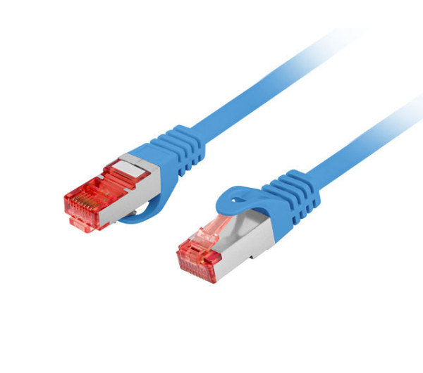 Lanberg PCF6-10CU-1500-B Cat.6 S/FTP LSZH CU AWG26 árnyékolt kék patch kábel 15m