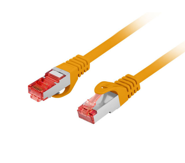 Lanberg PCF6-10CU-2000-O Cat.6 S/FTP LSZH CU AWG26 árnyékolt narancs patch kábel 20m