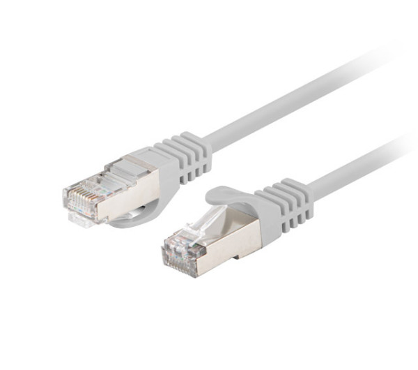 Lanberg PCF6-20CC-0050-S Cat.6 F/UTP PVC CCA AWG26 árnyékolt szürke patch kábel 0,5m 10db/csomag