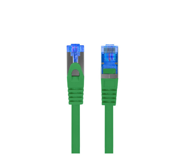 Lanberg PCF6A-10CC-0200-G Cat.6A S/FTP LSZH CCA AWG26 árnyékolt zöld patch kábel 2m