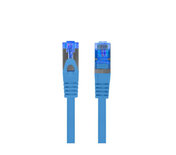 Lanberg PCF6A-10CC-0500-B Cat.6A S/FTP LSZH CCA AWG26 árnyékolt kék patch kábel 5m