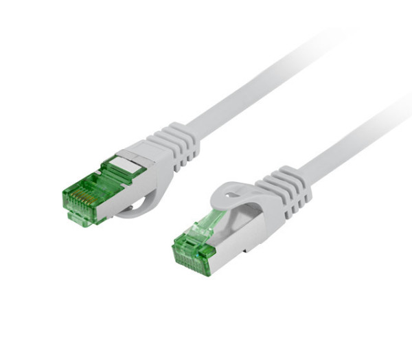 Lanberg PCF7-10CU-1000-S Cat.7 S/FTP LSZH CU AWG26 árnyékolt szürke patch kábel 10m