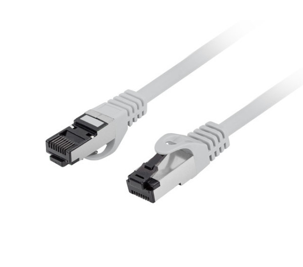 Lanberg PCF8-10CU-0150-S Cat.8.1 S/FTP LSZH CU AWG26 árnyékolt szürke patch kábel 1,5m