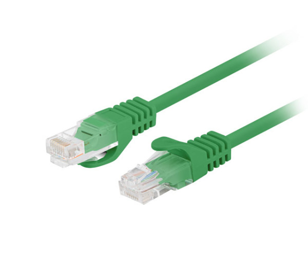 Lanberg PCU5-10CC-1000-G Cat.5e UTP PVC CCA AWG26 árnyékolatlan zöld patch kábel 10m