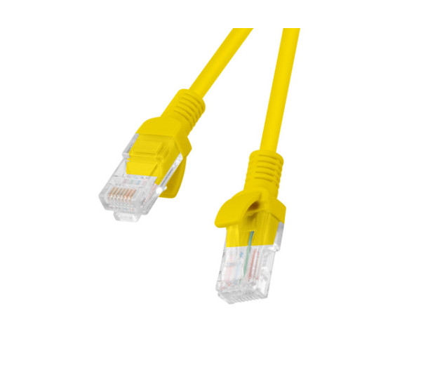 Lanberg PCU6-10CC-0150-Y Cat.6 UTP PVC CCA AWG26 árnyékolatlan sárga patch kábel 1,5m