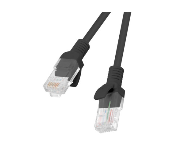 Lanberg PCU6-10CC-2000-BK Cat.6 UTP PVC CCA AWG26 árnyékolatlan fekete patch kábel 20m