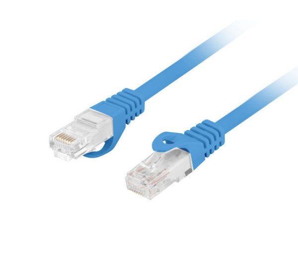 Lanberg PCU6-10CU-0100-B Cat.6 U/UTP LSZH CU AWG26 árnyékolatlan kék patch kábel 1m