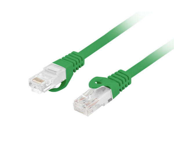 Lanberg PCU6-10CU-0200-G Cat.6 UTP LSZH CU AWG26 árnyékolatlan zöld patch kábel 2m